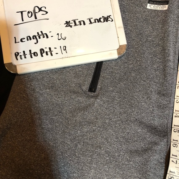 Victoria’s Secret pink sweatshirt gray and black size large ultimate top…​ - Picture 6 of 6
